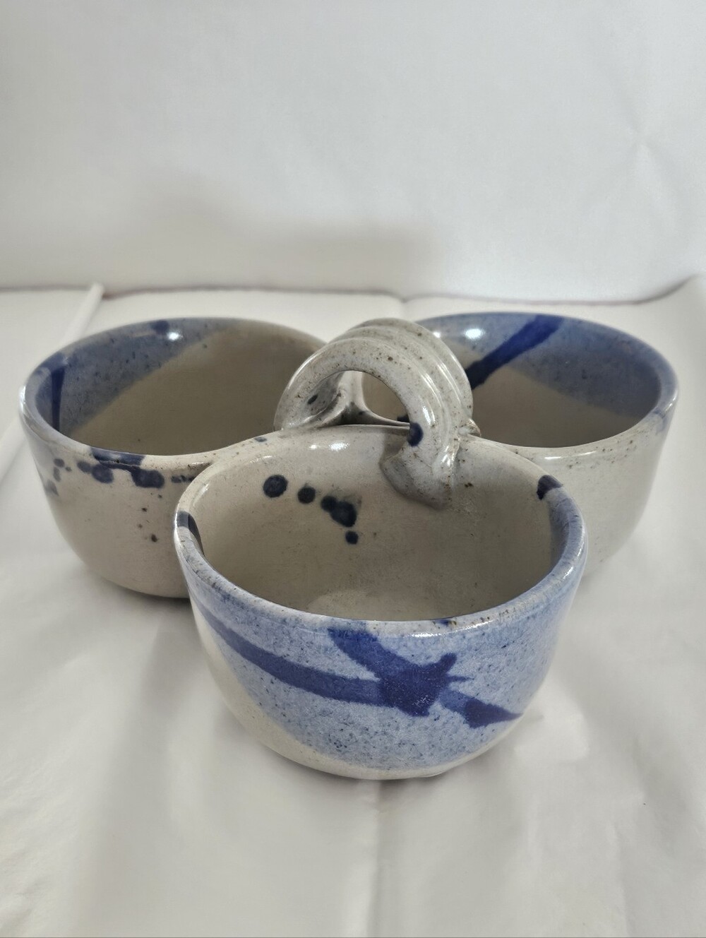 Handmade Studio Pottery Condiment Set. - Picture 2 of 9